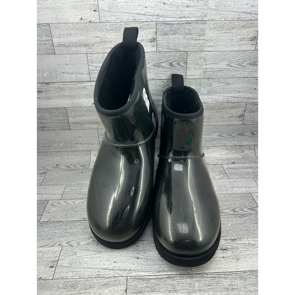 UGG Classic Clear Mini Black Waterproof Boots 1113190 Women Sz 11 Men‎ Sz 9